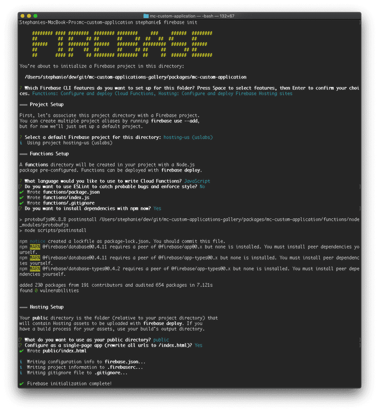 Firebase Initialization